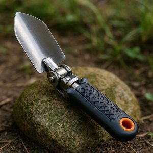 Compact Folding Garden Trowel - Space-Saving & Portable for Outdoor Adventures