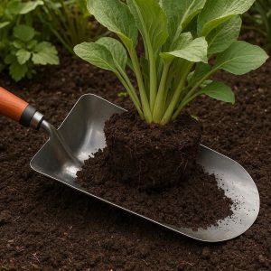 Extra-Wide Digging Trowel - High-Capacity Soil Scoop for Large Plants