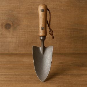 Wooden Handle Garden Trowel - Classic Design with Natural Aesthetic