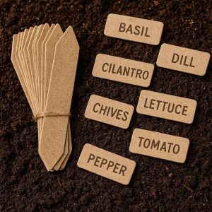 Eco-Friendly Plant Tags | Biodegradable Cardboard | Seed Starting Labels