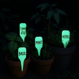 Glow-in-the-Dark Plant Markers | Nighttime Visibility | Indoor/Outdoor Use