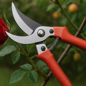 Heavy-Duty Bypass Pruner - Sharp Blades for Precise Cuts, Ideal for Rose Bushes & Fruit Trees