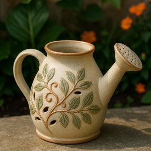 Aesthetic Ceramic Plant Watering Jug - Decorative Garden Essential